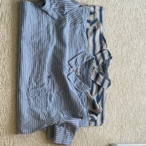 Bundle of 2 Duluth Trading Co knit polos